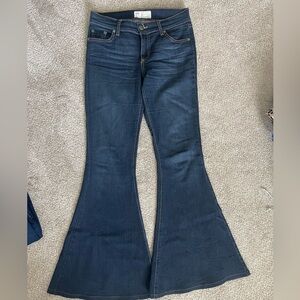 Free people mid wash flare jeans size 27